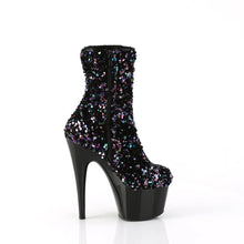 Load image into Gallery viewer, Tacones Pleaser ADORE-1042SQ Negro Sequins