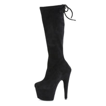 Load image into Gallery viewer, Tacones Pleaser ADORE-2008 Negro Stretch Faux