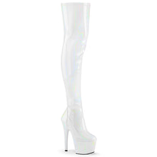 Cargar imagen en el visor de la galería, Tacones Pleaser ADORE-3000HWR Blanco Str. Holo