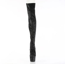 Load image into Gallery viewer, Tacones Pleaser ADORE-3000WR Negro Shimmering Fabric