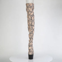 Load image into Gallery viewer, Tacones Pleaser ADORE-3008SP-BT Tan Marrón Snake