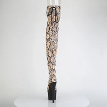Load image into Gallery viewer, Tacones Pleaser ADORE-3008SP-BT Tan Marrón Snake