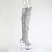 Load image into Gallery viewer, Tacones Pleaser ADORE-3019C-RS Plata Faux Suede