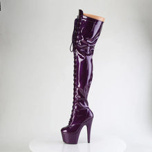 Load image into Gallery viewer, Tacones Pleaser ADORE-3020GP Morado Purpurina Charol
