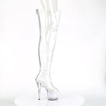Load image into Gallery viewer, Tacones Pleaser ADORE-3021 Transparente Plata