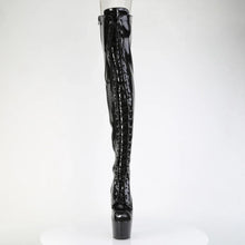 Load image into Gallery viewer, Tacones Pleaser ADORE-3021GP Negro Purpurina Charol