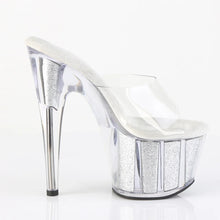 Load image into Gallery viewer, Tacones Pleaser ADORE-701G Transparente Plata Gltr