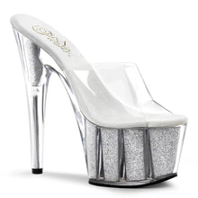 Load image into Gallery viewer, Tacones Pleaser ADORE-701G Transparente Plata Gltr