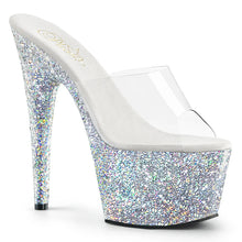 Load image into Gallery viewer, Tacones Pleaser ADORE-701LG Transparente Plata Gltr