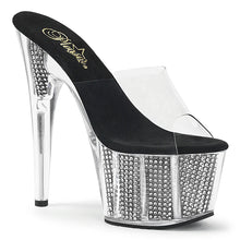 Load image into Gallery viewer, Tacones Pleaser ADORE-701SRS Transparente Negro
