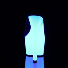 Load image into Gallery viewer, Tacones Pleaser ADORE-701UV Transparente Neon Blanco