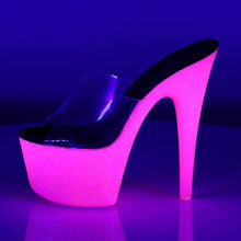 Load image into Gallery viewer, Tacones Pleaser ADORE-701UVG Transparente Neon H.