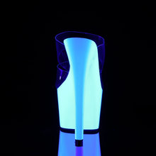 Load image into Gallery viewer, Tacones Pleaser ADORE-702UV Transparente Neon Blanco