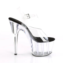 Load image into Gallery viewer, Tacones Pleaser ADORE-708 Transparente Negro