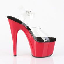 Load image into Gallery viewer, Tacones Pleaser ADORE-708 Transparente Negro Rojo