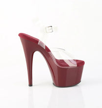 Load image into Gallery viewer, Tacones Pleaser ADORE-708 Transparente Burdeos