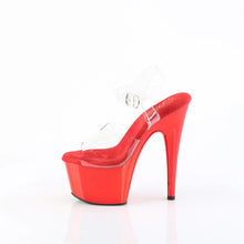 Load image into Gallery viewer, Tacones Pleaser ADORE-708 Transparente Matching Rojo