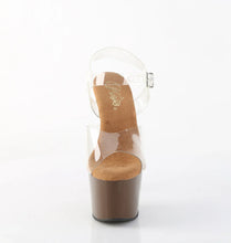 Load image into Gallery viewer, Tacones Pleaser ADORE-708 Transparente Moca