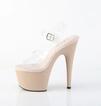 Load image into Gallery viewer, Tacones Pleaser ADORE-708 Transparente Nude