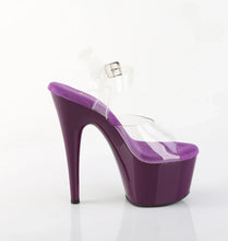 Load image into Gallery viewer, Tacones Pleaser ADORE-708 Transparente Morado