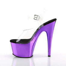 Load image into Gallery viewer, Tacones Pleaser ADORE-708 Transparente Morado Cromo