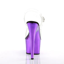 Load image into Gallery viewer, Tacones Pleaser ADORE-708 Transparente Morado Cromo