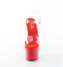 Load image into Gallery viewer, Tacones Pleaser ADORE-708 Transparente Rojo