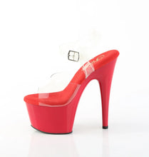 Load image into Gallery viewer, Tacones Pleaser ADORE-708 Transparente Rojo