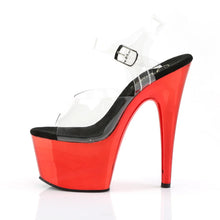 Load image into Gallery viewer, Tacones Pleaser ADORE-708 Transparente Rojo Cromo