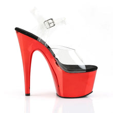 Load image into Gallery viewer, Tacones Pleaser ADORE-708 Transparente Rojo Cromo