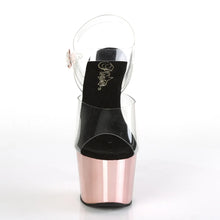 Load image into Gallery viewer, Tacones Pleaser ADORE-708 Transparente Oro Rosa