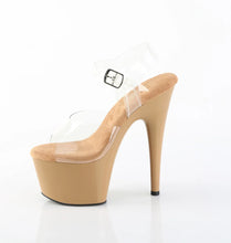 Load image into Gallery viewer, Tacones Pleaser ADORE-708 Transparente Toffee
