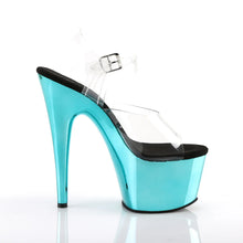 Load image into Gallery viewer, Tacones Pleaser ADORE-708 Transparente Turquoise Cromo