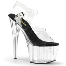 Load image into Gallery viewer, Tacones Pleaser ADORE-708 Transparente Negro