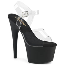 Load image into Gallery viewer, Tacones Pleaser ADORE-708 Transparente Negro Mate