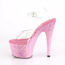 Cargar imagen en el visor de la galería, Tacones Pleaser ADORE-708CF Transparente Rosa Confetti