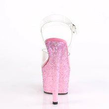 Cargar imagen en el visor de la galería, Tacones Pleaser ADORE-708CF Transparente Rosa Confetti