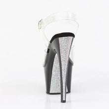 Load image into Gallery viewer, Tacones Pleaser ADORE-708CRS-2 Transparente Negro Plata