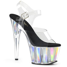 Load image into Gallery viewer, Tacones Pleaser ADORE-708HGI Transparente Plata Hologram