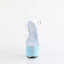 Load image into Gallery viewer, Tacones Pleaser ADORE-708LG Transparente B. Azul