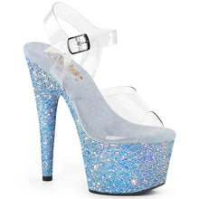 Load image into Gallery viewer, Tacones Pleaser ADORE-708LG Transparente B. Azul