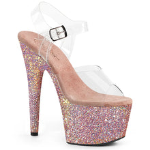 Load image into Gallery viewer, Tacones Pleaser ADORE-708LG Transparente Dusty Rosa