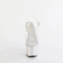 Load image into Gallery viewer, Tacones Pleaser ADORE-708LQ Transparente Liquid Plata