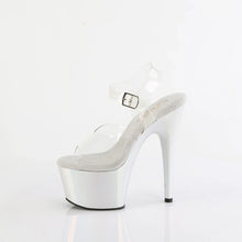 Load image into Gallery viewer, Tacones Pleaser ADORE-708LQ Transparente Liquid Plata