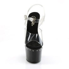 Load image into Gallery viewer, Tacones Pleaser ADORE-708LS Transparente Negro