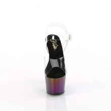 Load image into Gallery viewer, Tacones Pleaser ADORE-708MCH Transparente Morado Verde