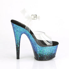 Carregar imagem no visualizador da galeria, Tacones Pleaser ADORE-708SS Transparente Negro Azul