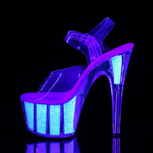 Carregar imagem no visualizador da galeria, Tacones Pleaser ADORE-708UVG Transparente Neon Opal