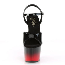 Cargar imagen en el visor de la galería, Tacones Pleaser ADORE-709BR-H Negro Charol Rojo
