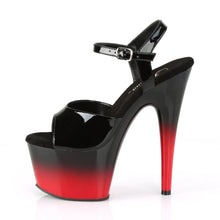 Cargar imagen en el visor de la galería, Tacones Pleaser ADORE-709BR-H Negro Charol Rojo